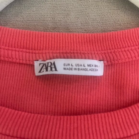 Zara Ruffle Coral Top - Picture 5 of 5